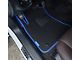 Goodyear Custom Fit Front and Rear Floor Liners; Black/Blue (15-22 Challenger, Excluding AWD)