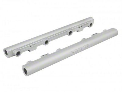 Grams Performance Fuel Rails; Raw Finish (11-17 Mustang GT)