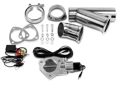 Granatelli Motor Sports Electronic Exhaust Cutout System; 4-Inch Stainless Steel (Universal; Some Adaptation May Be Required)