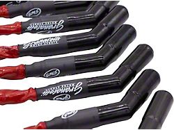 Granatelli Motor Sports High Performance Spark Plug Wires with Ceramic Boots; 10-Inch; High Temp Red (97-19 Corvette C5, C6 & C7)