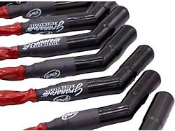 Granatelli Motor Sports High Performance Spark Plug Wires with Ceramic Boots; 8-Inch; High Temp Red (97-19 Corvette C5, C6 & C7)