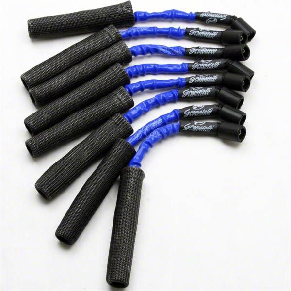 Granatelli Motor Sports High Performance Ignition Wires; High Temp Blue and Black (16-24 Camaro LT1, SS)