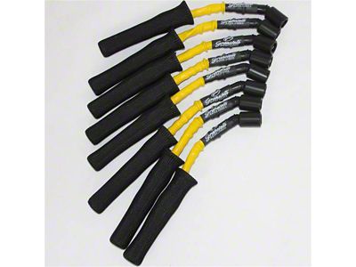 Granatelli Motor Sports High Performance Spark Plug Wires; High Temp Yellow and Black (10-15 V8 Camaro)