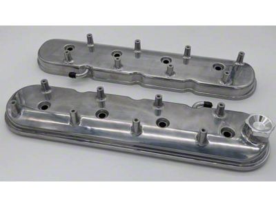 Granatelli Motor Sports Stock/Standard Valve Covers; Polished (10-15 V8 Camaro)