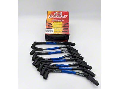 Granatelli Motor Sports High Performance Ignition Wires; High Temp Blue (20-24 6.2L Corvette C8)