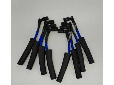 Granatelli Motor Sports High Performance Ignition Wires; High Temp Blue and Black (20-25 6.2L Corvette C8)