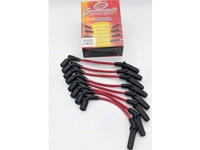 Granatelli Motor Sports High Performance Ignition Wires; Red (20-24 6.2L Corvette C8)
