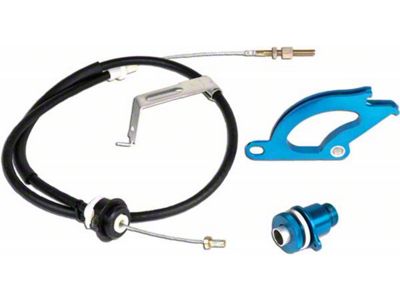 Granatelli Motor Sports Adjustable Clutch Cable, Quarant and Firewall Adjuster Kit (79-04 Mustang)