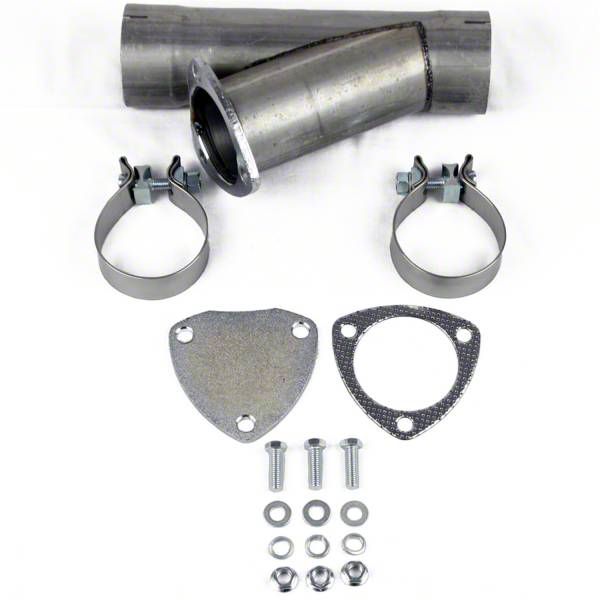 Granatelli Motor Sports Manual Exhaust Cutout; 2.25-Inch Aluminized Steel; Single (Universal; Some Adaptation May Be Required)