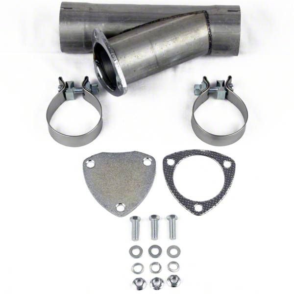 Granatelli Motor Sports Manual Exhaust Cutout; 3-Inch Aluminized Steel; Single (Universal; Some Adaptation May Be Required)