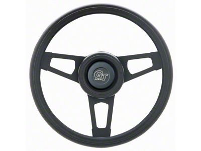 Challenger Steering Wheel; 13-3/4-Inch; Black (Universal; Some Adaptation May Be Required)