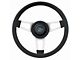 Challenger Steering Wheel; 13-3/4-Inch; Black and Silver (Universal; Some Adaptation May Be Required)