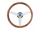 Classic Nostalgia Steering Wheel; 15-Inch; Walnut (Universal; Some Adaptation May Be Required)