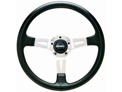 Collectors Edition Steering Wheel; 14-Inch; Black and Silver (Universal; Some Adaptation May Be Required)