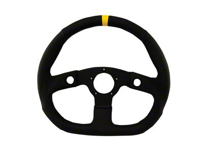 Performance GT Steering Wheel; 13-3/4-Inch; Black (Universal; Some Adaptation May Be Required)