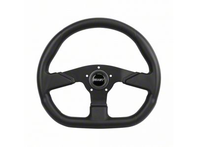 Performance Racing Steering Wheel; 13-3/4-Inch; Black (Universal; Some Adaptation May Be Required)