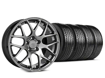 19x8.5 AMR Wheel & Pirelli All-Season P Zero Nero Tire Package (15-23 Mustang GT, EcoBoost, V6)