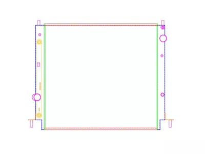 Griffin Radiators ExactFit CrossFlow Radiator; 1-Row (16-17 6.2L Camaro w/ Automatic Transmission)