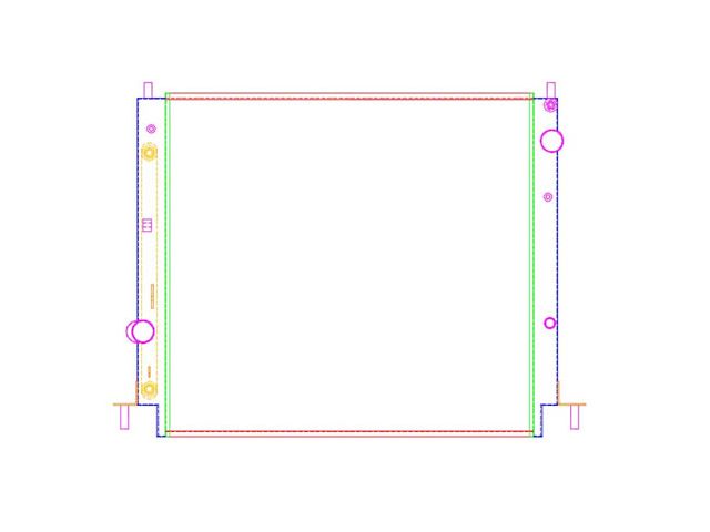 Griffin Radiators ExactFit CrossFlow Radiator; 1-Row (16-17 6.2L Camaro w/ Automatic Transmission)