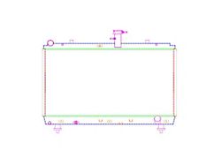 Griffin Radiators PerformanceFit DownFlow Radiator; 1-Row (13-15 V8 Camaro w/ Manual Transmission)