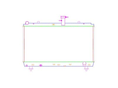 Griffin Radiators PerformanceFit DownFlow Radiator; 1-Row (13-15 V8 Camaro w/ Manual Transmission)