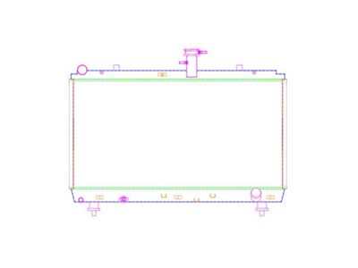 Griffin Radiators PerformanceFit DownFlow Radiator; 1-Row (13-15 V8 Camaro w/ Manual Transmission)