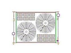 Griffin Radiators ComboUnit CrossFlow Radiator; 2-Row (09-16 Challenger)