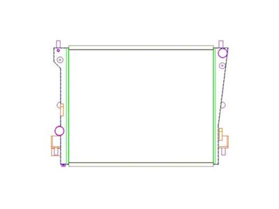 Griffin Radiators PerformanceFit CrossFlow Radiator; 2-Row (12-13 V8 Mustang w/ Manual Transmission)