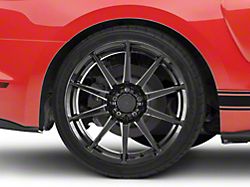 GT350 Style Gloss Black Wheel; Rear Only; 19x10; 45mm Offset (15-23 Mustang GT, EcoBoost, V6)