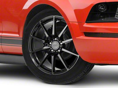 GT350 Style Gloss Black Wheel; 19x8.5 (05-09 Mustang)