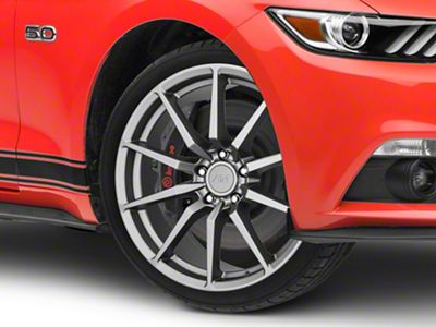 GT350 Style Charcoal Wheel; 19x8.5 (15-23 Mustang GT, EcoBoost, V6)