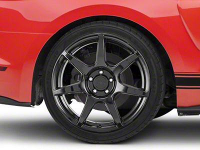 GT350R Style Gloss Black Wheel; Rear Only; 19x10 (15-23 Mustang GT, EcoBoost, V6)