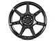 GT350R Style Gloss Black Wheel; Rear Only; 19x10 (15-23 Mustang GT, EcoBoost, V6)