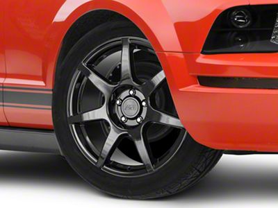 GT350R Style Gloss Black Wheel; 19x8.5 (05-09 Mustang)