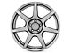 GT350R Style Charcoal Wheel; Rear Only; 19x10 (15-23 Mustang GT, EcoBoost, V6)