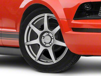GT350R Style Charcoal Wheel; 19x8.5 (05-09 Mustang)