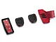SpeedForm Modern Billet GT500 Style Pedal Covers; Red (05-14 Mustang w/ Manual Transmission)