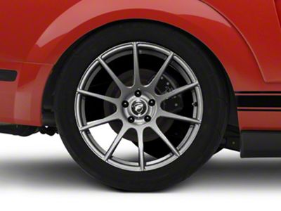 Forgestar CF10 Monoblock Gunmetal Wheel; Rear Only; 19x10; 42mm Offset (05-09 Mustang)