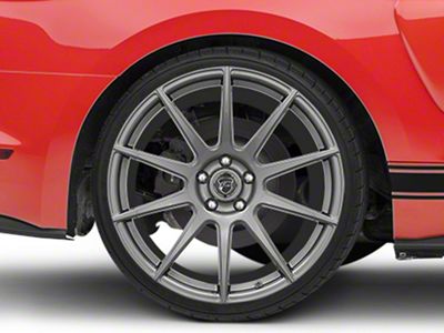 Forgestar CF10 Monoblock Gunmetal Wheel; Rear Only; 20x11; 56mm Offset (15-23 Mustang GT, EcoBoost, V6)