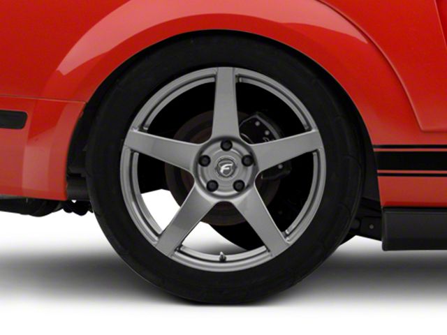 Forgestar CF5 Monoblock Gunmetal Wheel; Rear Only; 19x10 (05-09 Mustang)