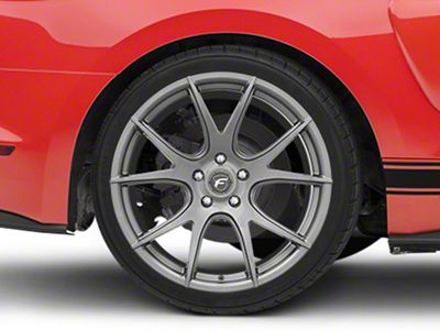 Forgestar CF5V Monoblock Gunmetal Wheel; Rear Only; 19x10 (15-23 Mustang GT, EcoBoost, V6)