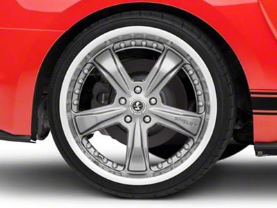 Shelby Razor Gunmetal Wheel; Rear Only; 20x10; 48mm Offset (15-23 Mustang GT, EcoBoost, V6)