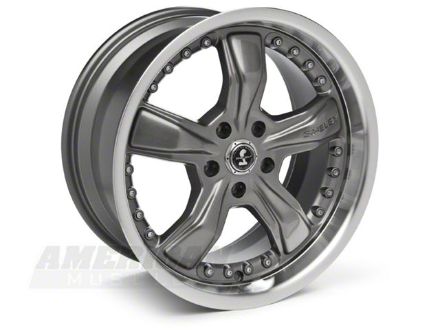 Mustang Gunmetal Shelby Razor Wheel; 17x9 (94-04 Mustang) - Free Shipping
