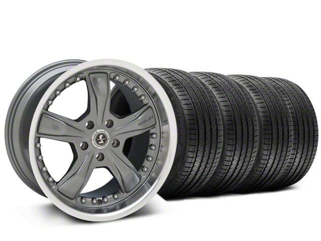 20x9 Shelby Razor Wheel & Sumitomo High Performance HTR Z5 Tire Package (15-23 Mustang GT, EcoBoost, V6)