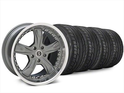 20x9 Shelby Razor Wheel & NITTO High Performance NT555 G2 Tire Package (15-23 Mustang EcoBoost w/o Performance Pack, V6)