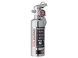 H3R Performance HalGuard Clean Agent Car Fire Extinguisher; Chrome; 1.4 lb.