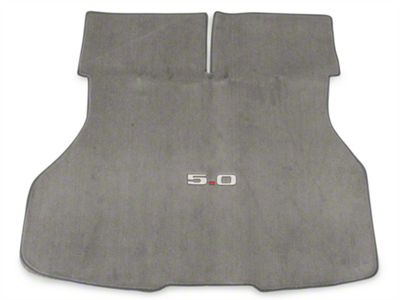 Replacement Hatch Carpet with 5.0 Logo; Titanium Gray (90-92 Mustang Hatchback)