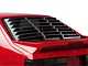 ABS Rear Window Louvers; Textured Black (79-93 Mustang Hatchback)
