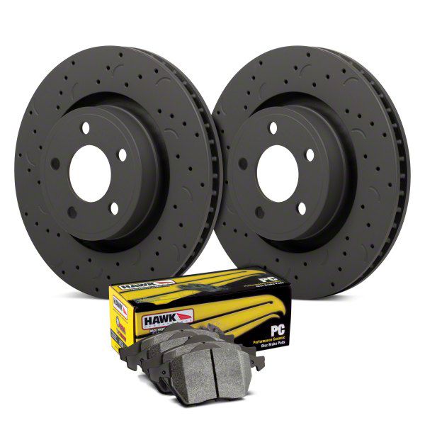 Hawk Performance HTC4314 TALON CROSS-DRILLED AND SLOTTED STREET ROTORS main image 0