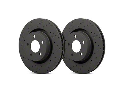 Hawk Performance Talon Cross-Drilled and Slotted Rotors; Front Pair (93-97 Camaro)
